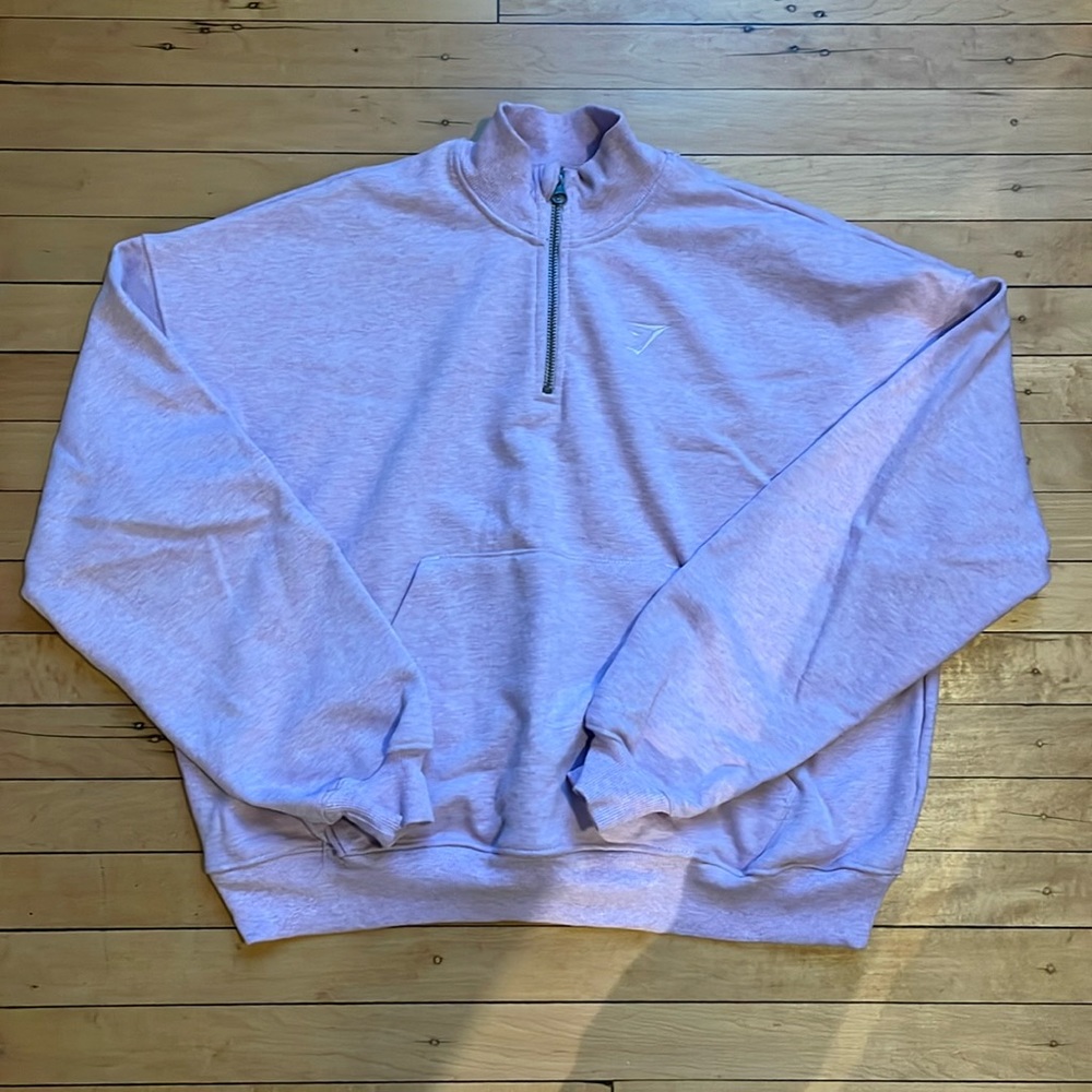 Gymshark 1/4 zip pink/purple